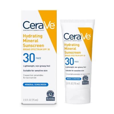 Cerave Hydrating Mineral SPF30 Sunscreen SPF30 75ml
