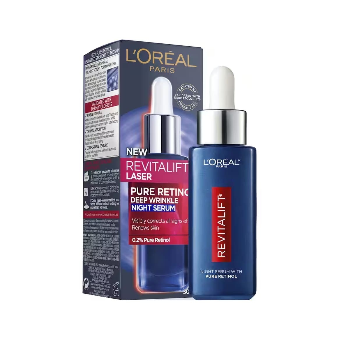Loreal Revitalift Laser Night Serum 30ml Revitalift Laser Retinol