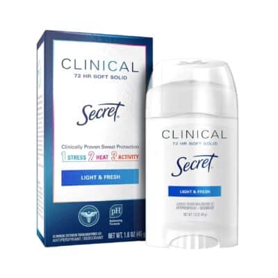• استیک ضد تعریق سکرت Secret Clinical Light and Fresh 45g نمای جلو