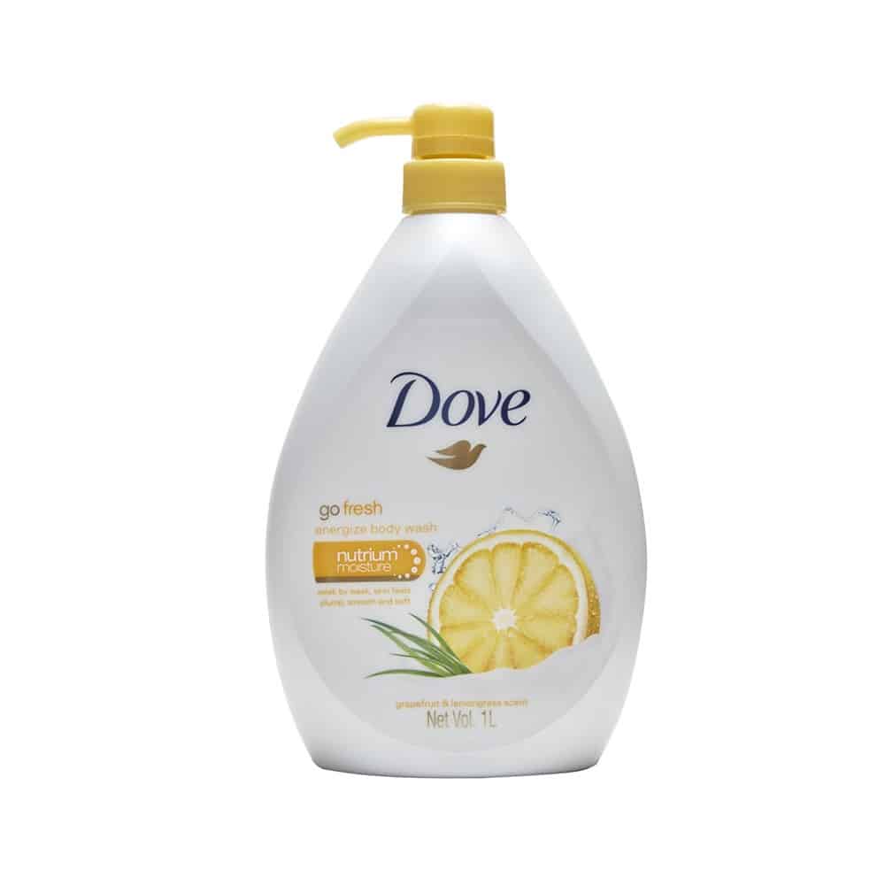 Dove Go Fresh Energize Body Wash, Grapefruit And Lemongrass 1lit Dove Go Fresh Energize Body Wash, Grapefruit And Lemongrass 1lit