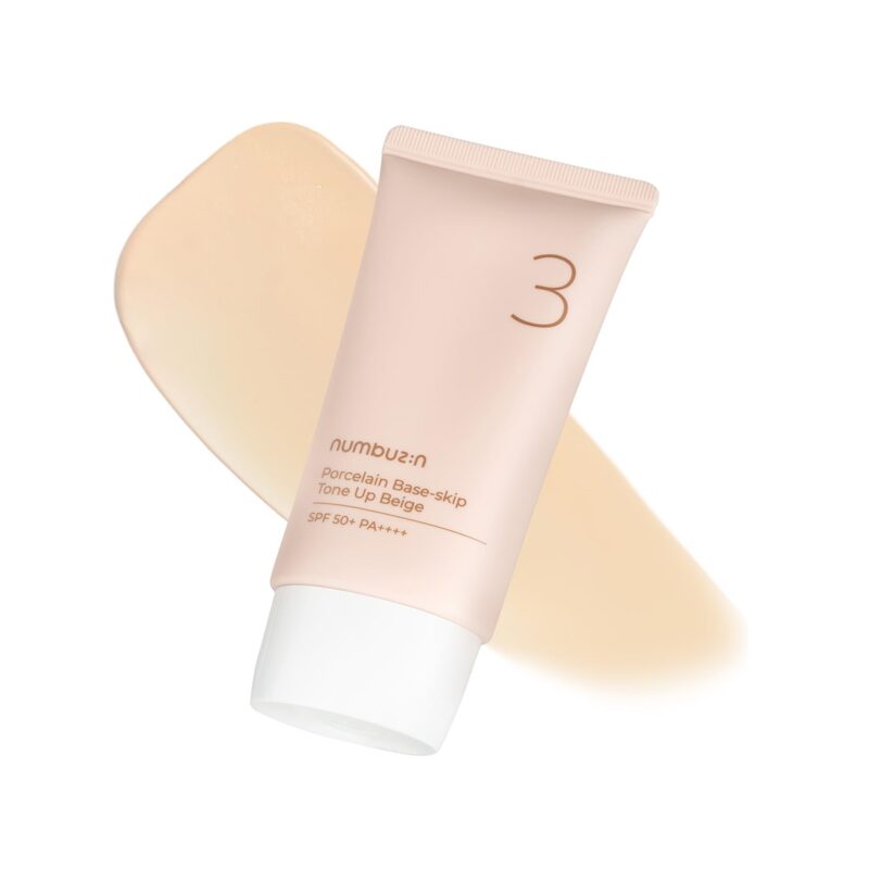 Numbuzin No3 Porcelain Base Skip Tone Up Beige, 50ml